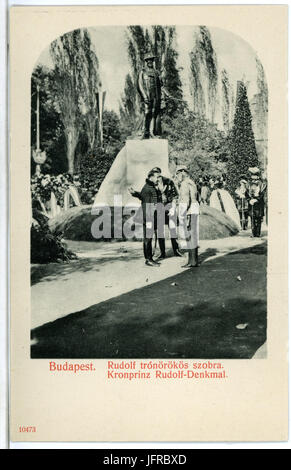10473-Budapest-1908-Kronprinz Rudolf - Denkmal-Brück & Sohn Kunstverlag Stock Photo