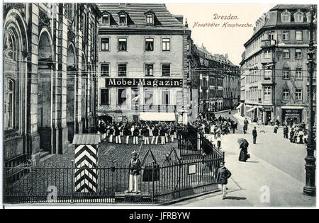 18925-Dresden-1915-Neustädter Hauptwache-Brück & Sohn Kunstverlag Stock Photo