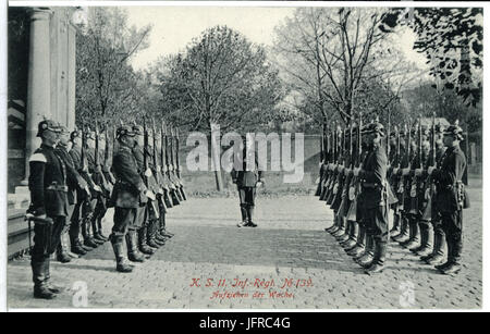 10486-Döbeln-1908-Aufziehen der Wache - Infanterie-Regiment Nr. 139-Brück & Sohn Kunstverlag Stock Photo
