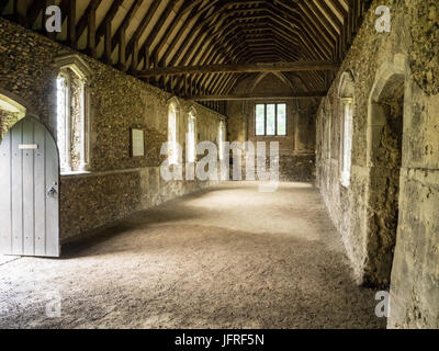 Duxford Chapel in Whittlesford, Cambridgeshire. This is a c14 Chantry Chapel that may once have been used as a leper hospital. English Heritage ru Stock Photo
