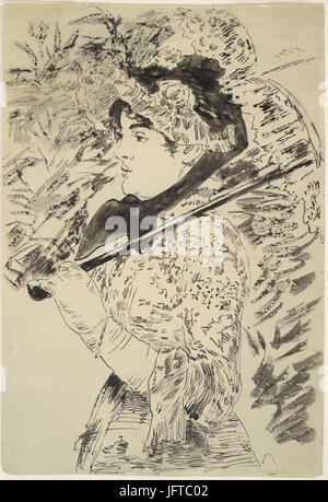 Édouard Manet - Jeanne - Le Printemps (Drawing) Stock Photo