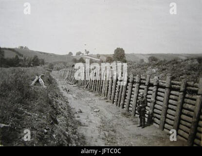 0002 Anti-tank trench 1941 Zagórz 28druhasvetova.sk29 Stock Photo