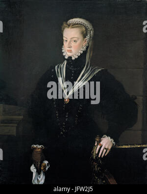 Alonso Sánchez Coello - Portrait of Juana of Austria, Princess of Portugal - Google Art Project Stock Photo