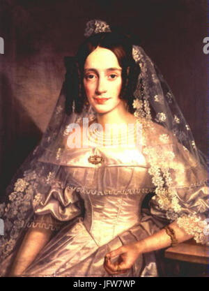 Antonin Machek 31. 10. 1775-18. 11. 1844 - Podobizna pani Frantisky Pstrossove roz. Schranz slechticny z Vorenberku Stock Photo