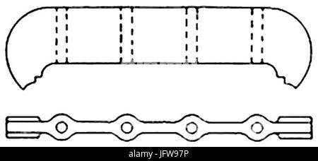 Boiler firebox crown girder stay 28Heat Engines 191329 Stock Photo