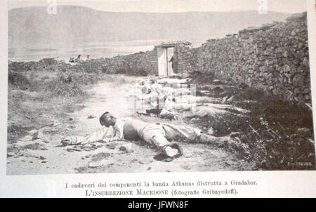 Atanas Gradoborliata s Band Dead Bodies in Gradobor 24 May 1903 Stock Photo