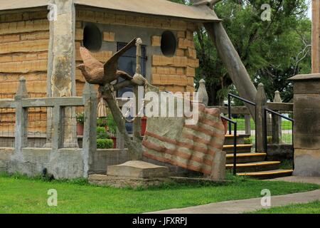 Garden of Eden Lucas Kansas mausoleum Stock Photo