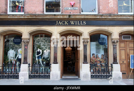 Jack Wills clothing store in Worcester Stock Photo
