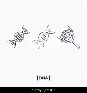 DNA icons Stock Vector