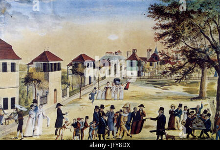 Edinger Ravensburg Scheibenschießen auf der Kuppelnau 1821