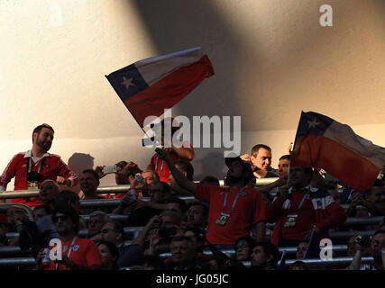 St. Petersburg, Russia. 2nd July, 2017. Claudio Bravo Of Chile Is 