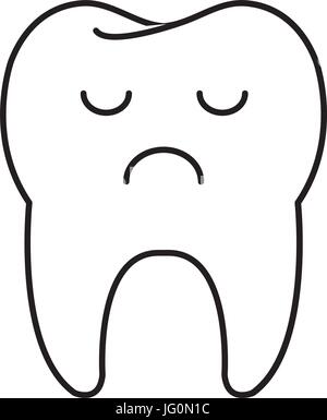 cartoon rotten tooth character Stock Vector Art & Illustration, Vector ...