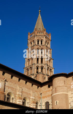Basilica of Saint Sernin in Toulouse, France Stock Photo