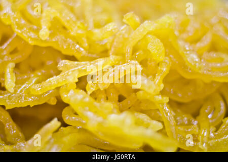 Popular traditional gujarati Indian sweet snack jalebi Stock Photo