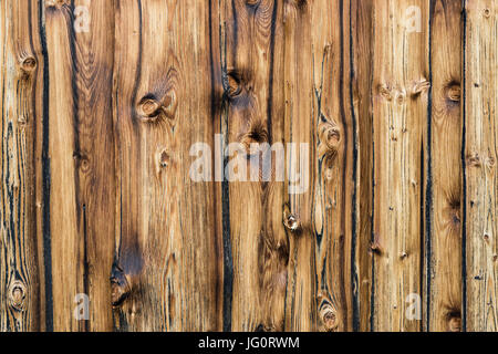 Natural brown barn wood wall. Wall texture background with copyspace. Stock Photo