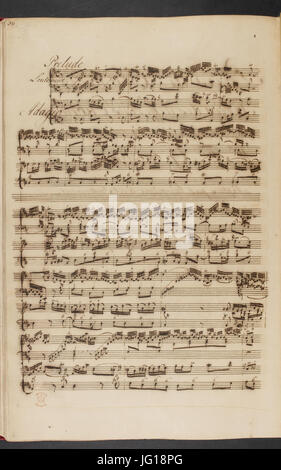 Francesco Saverio Geminiani - Pièces de clavecin. (BL Add MS 16155 f. 90v)