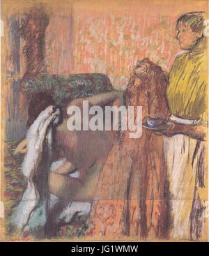 Après le bain - Edgar Degas Stock Photo - Alamy