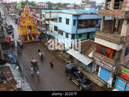 Jagannath rath yatra, Dhamrai, Bangladesh. Dhamrai Roth is about 400 years old tradition living among the Local Hindus. Stock Photo