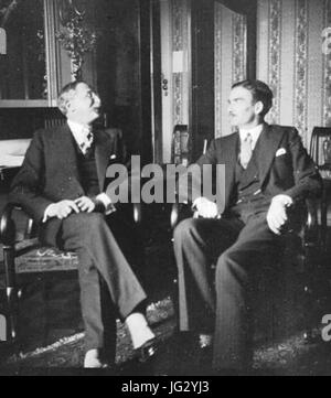 Léon Blum Anthony Eden 1936 Stock Photo