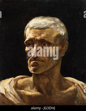 'Head of a Shipwrecked Man' by Theodore Géricault Stock Photo