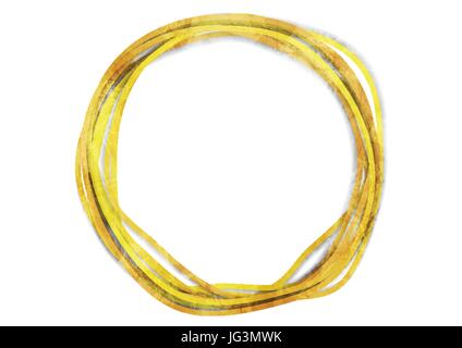Golden vector grunge circles abstract background with blank place for text Stock Vector