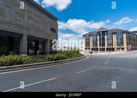 The fantastic Broadway shopping centre in the heart of Bradford, West Yorkshire, UK, July 2017 Stock Photo