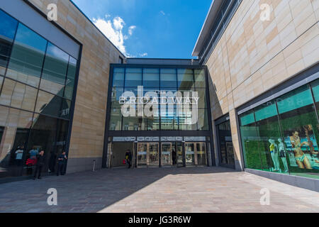 The fantastic Broadway shopping centre in the heart of Bradford, West Yorkshire, UK, July 2017 Stock Photo