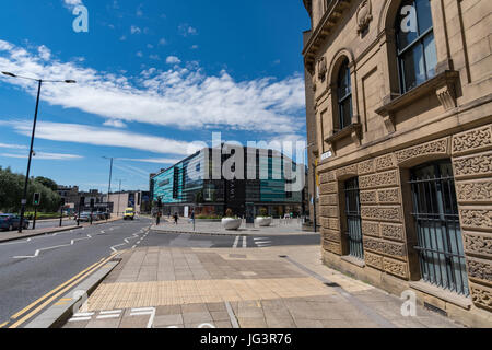 The fantastic Broadway shopping centre in the heart of Bradford, West Yorkshire, UK, July 2017 Stock Photo