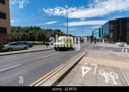 The fantastic Broadway shopping centre in the heart of Bradford, West Yorkshire, UK, July 2017 Stock Photo