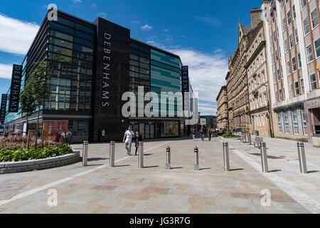 The fantastic Broadway shopping centre in the heart of Bradford, West Yorkshire, UK, July 2017 Stock Photo