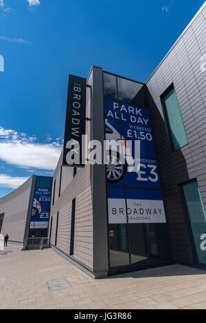 The fantastic Broadway shopping centre in the heart of Bradford, West Yorkshire, UK, July 2017 Stock Photo