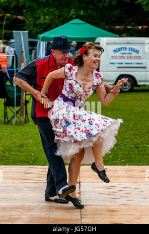 PJ's Dance Club Perform At The Nutley Village Fete, Nutley, East Sussex, UK Stock Photo