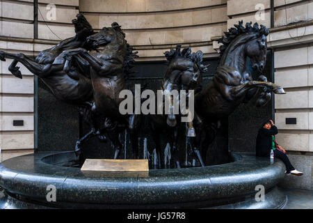 The Horses Of Helios Statue, Piccadilly Circus, London, UK Stock Photo