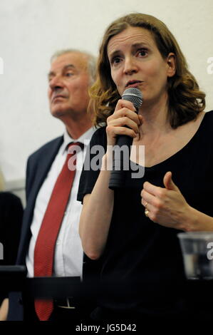 Nathalie Kosciusko-Morizet pays visit to Lyon (France) Stock Photo