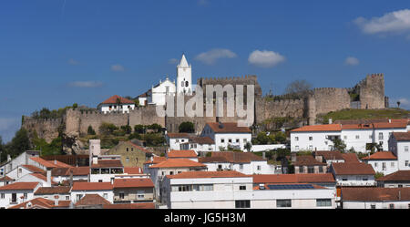 Castle and village of Penela, Beiras region, Portugal Stock Photo