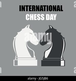 International Chess Day. Vector illustration Stock Vector