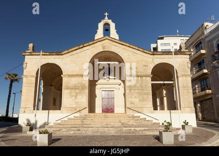 St. Paul's Church, Shipwreck Chapel, Valletta, Malta Stock Photo