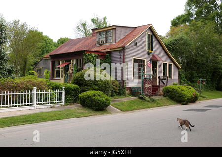 ST FRANCISVILLE, LOUISIANA, USA - 2009: A house near downtown in the characteristic style of the city. Stock Photo