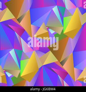 Colorful Crystal Seamless Pattern Stock Vector