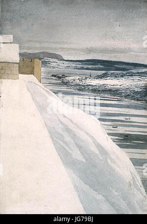 St. Lawrence River from Diamond Bastion, Citadel at Quebec City Stock ...
