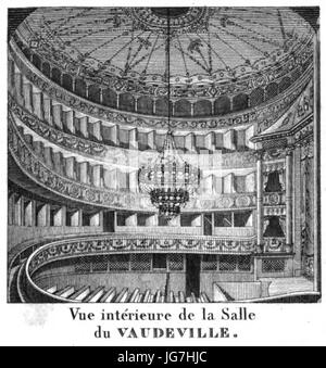 Théâtre du Vaudeville interior view - Donnet 1821 plate12 - GB Ghent ...