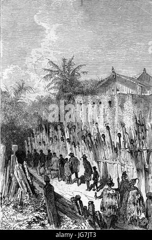 'The Children of Captain Grant' by Édouard Riou illustrates a scene ...