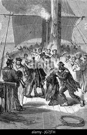 A 19th-century illustration by Édouard Riou, depicting a scene from ...