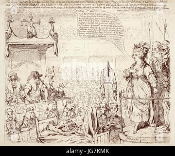 The heroic Charlotte la Cordé, upon her trial LCCN2007676445 Stock
