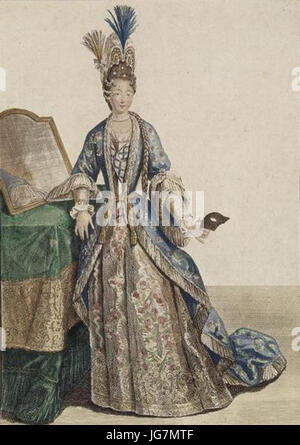 Marie of Lorraine as Duchess of Valentinois by a member of the École française Stock Photo