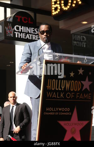 Los Angeles, CA, USA. 21st Jan, 2016. LOS ANGELES - JAN 21: Sean Combs at the LL Cool J Hollywood Walk of Fame Ceremony at the Hollywood and Highland on January 21, 2016 in Los Angeles, CA Credit: Kay Blake/ZUMA Wire/Alamy Live News Stock Photo