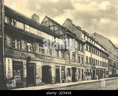 Mauerstraße 16 bis 12 1889 Stock Photo