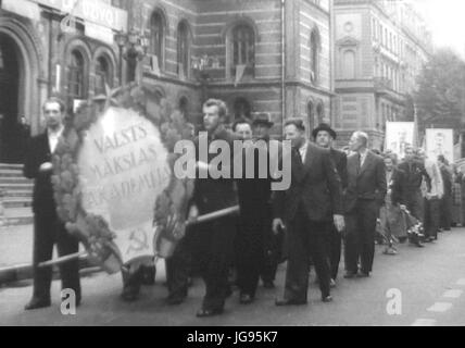 May parade VMA. Riga Stock Photo