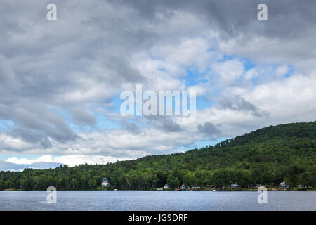 A quiet morning at Neal Pond, Vermont Stock Photo - Alamy