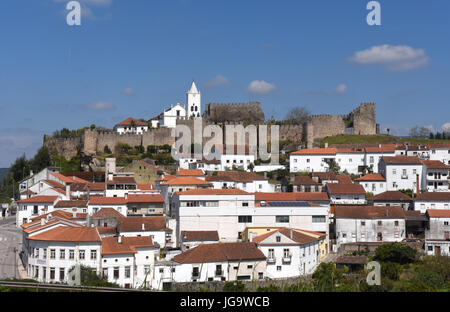 Castle and village of Penela, Beiras region, Portugal Stock Photo